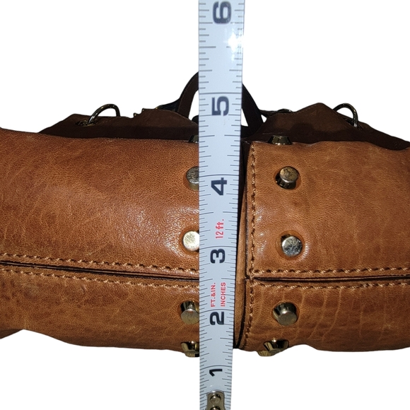 VTG Michael Kors Camel Leather Astor Uptown Studded 2-way Shoulder/Crossbody Bag - Picture 5 of 13
